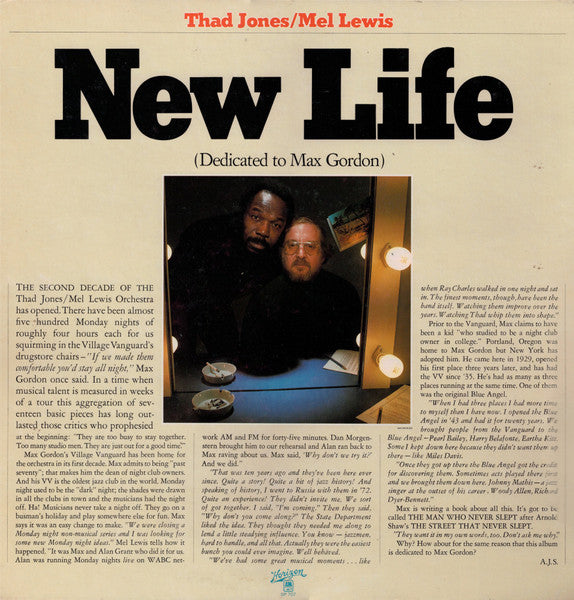 Thad Jones / Mel Lewis– New Life (Dedicated To Max Gordon)